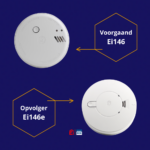 Ei146 rookmelder vervangen door Ei146e verschil tussen de oude Ei146 en de nieuwe Ei146e opvolger koppelbare rookmelders