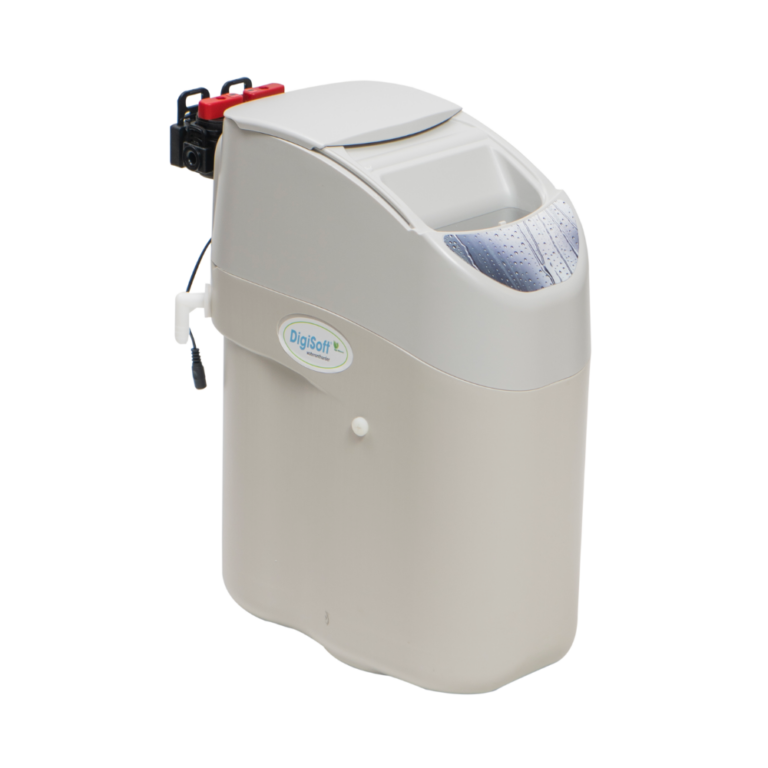 DigiSoft DS 500 waterontharder voor 1 tot 3 personen huishouden compacte ontharder met zoutvat voorkomt kalkaanslag en verlengt levensduur apparaten