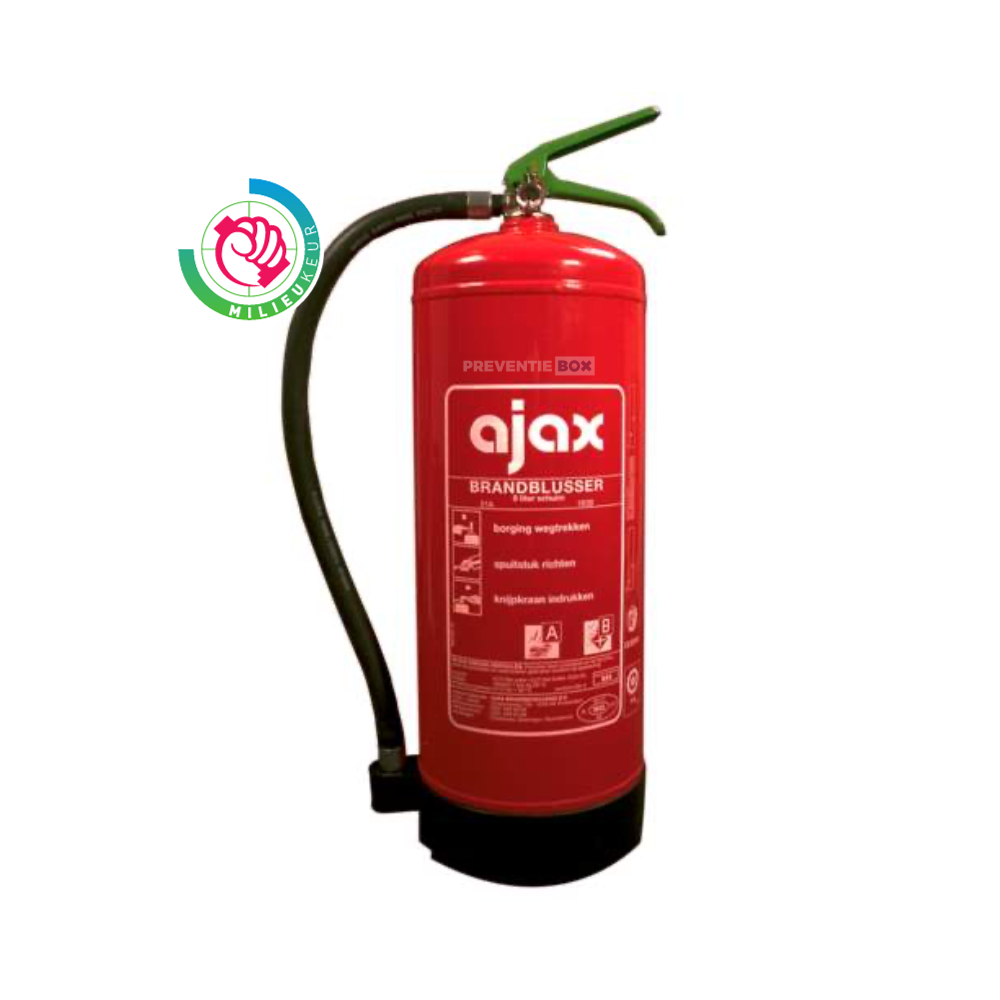 ES6N 6 liter Ajax-schuimbrandblusser met milieukeur