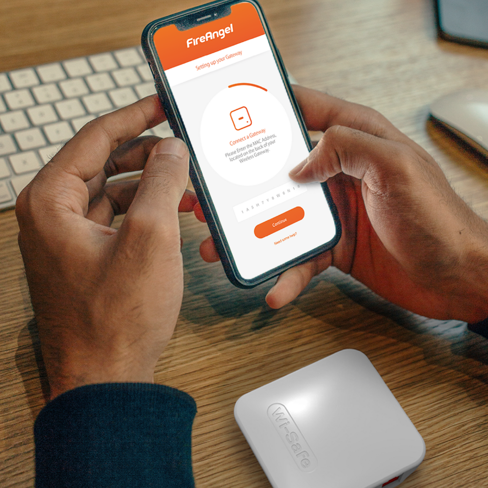 FireAngel WG2-INT Gateway koppelen via app voor slimme rookmelders en brandpreventie