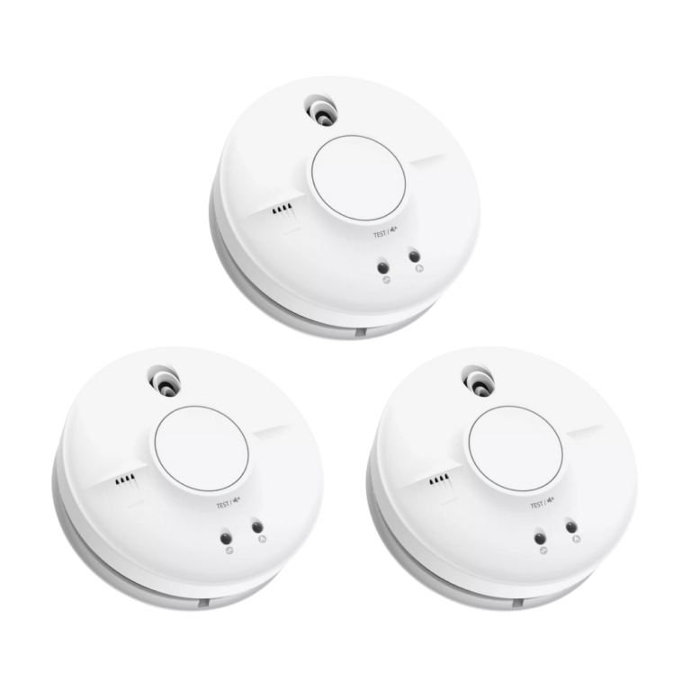 FireAngel SW1 EUT set van 3 rookmelders 230 volt met optische sensor en back-up batterij Preventiebox